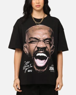 Goat Crew UFC By Goat Crew Jon Jones Big Face T-Shirt Black