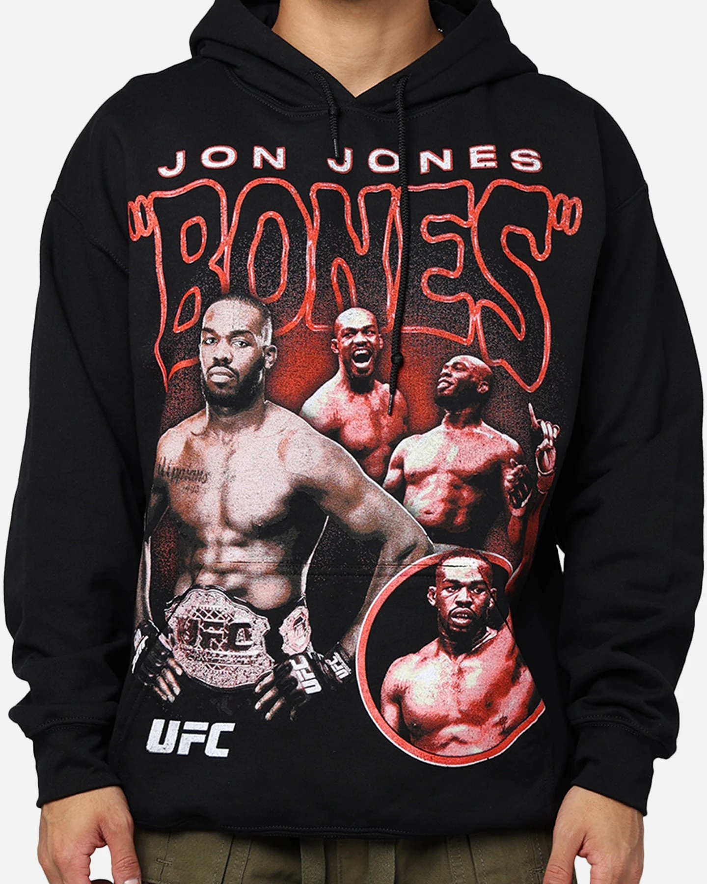 UFC By Goat Crew Jon Jones Vintage Hoodie Black Wash 4 UFC By Goat Crew Jon Jones Vintage Hoodie Black Wash - Image 2