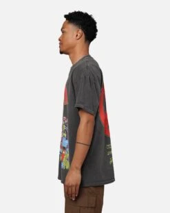 Marvel X-Men The X-Men Heavyweight Vintage T-Shirt Washed Black -Culture Kings 02048821 YW607 mens 00070