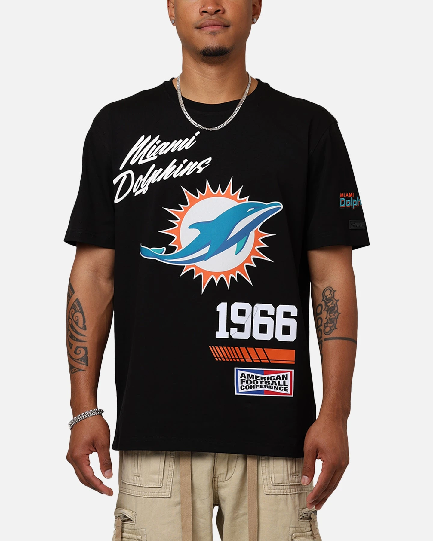 Pro Standard Miami Dolphins Fast Lane T-Shirt Black 3 Pro Standard Miami Dolphins Fast Lane T-Shirt Black