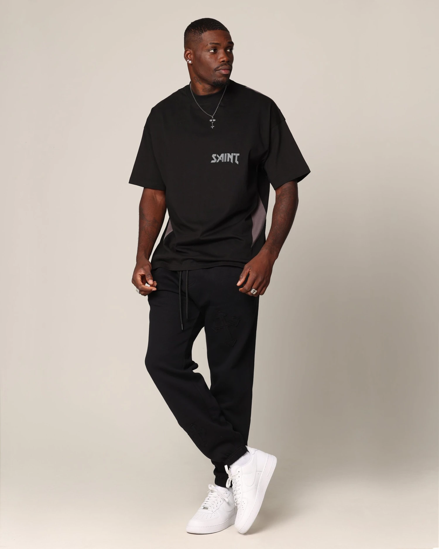 Saint Morta Rage Boxy T-Shirt Black/Grey 5 Saint Morta Rage Boxy T-Shirt Black/Grey - Image 3