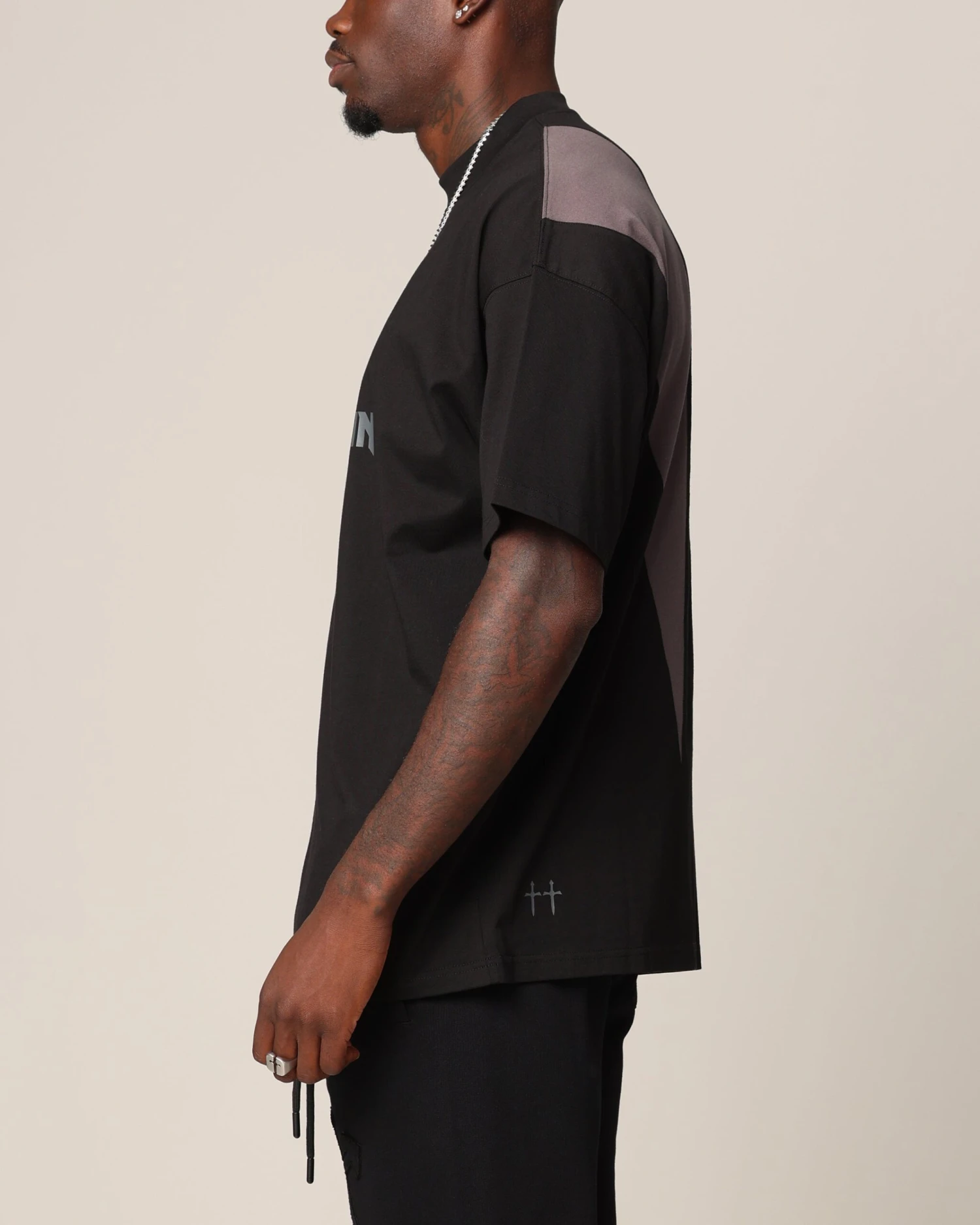 Saint Morta Rage Boxy T-Shirt Black/Grey 7 Saint Morta Rage Boxy T-Shirt Black/Grey - Image 5