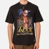 Mitchell & Ness X WWE Dwayne "The Rock" Johnson The People's Champ T-Shirt Overdyed Black -Culture Kings 02049110 YO325 mens 00010