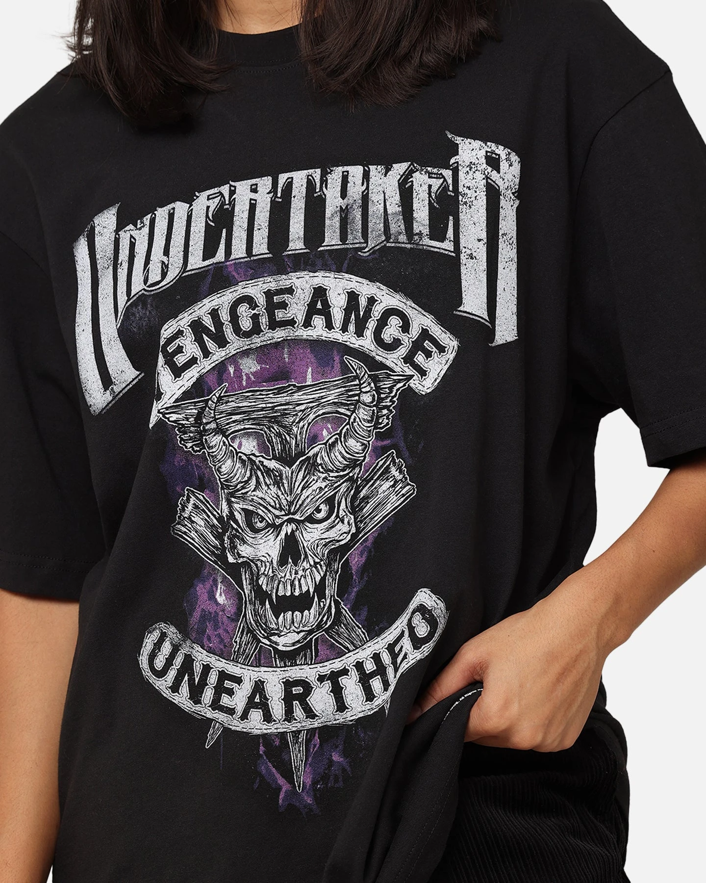 Mitchell & Ness X WWE The Undertaker T-Shirt Overdyed Black 8 Mitchell & Ness X WWE The Undertaker T-Shirt Overdyed Black - Image 6