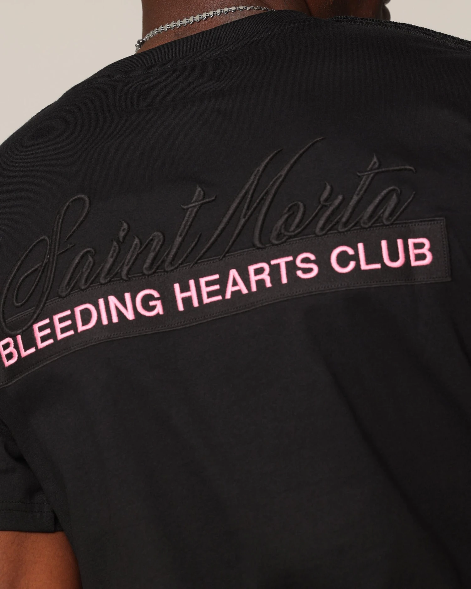 Saint Morta Bleeding Hearts Club Cut T-Shirt Black 10 Saint Morta Bleeding Hearts Club Cut T-Shirt Black - Image 8