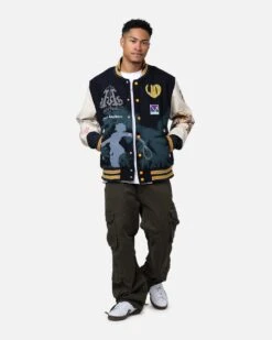 Lifted Anchors "Kournikova" Varsity Tennis Jacket Deep Navy -Culture Kings 02049186 YE152 mens 0030