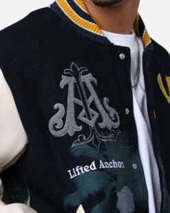 Lifted Anchors "Kournikova" Varsity Tennis Jacket Deep Navy -Culture Kings 02049186 YE152 mens 0090