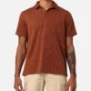 XXIII Herringbone Cable Polo Shirt Brown -Culture Kings 02049245 YX300 mens 0010