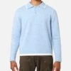 XXIII Fluffy Long Sleeve Polo Shirt Blue -Culture Kings 02049262 YX001 mens 0010 a7c60a23 83e8 44f4 9adc a85034083980