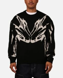 Loiter Cyber Knit Sweater Black