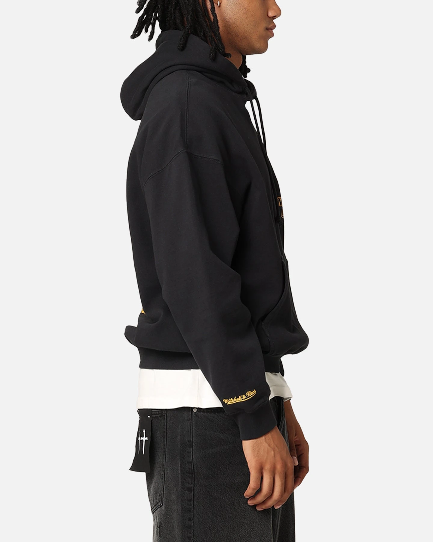 Mitchell & Ness Chicago Bulls Rings Hoodie Faded Black 7 Mitchell & Ness Chicago Bulls Rings Hoodie Faded Black - Image 5