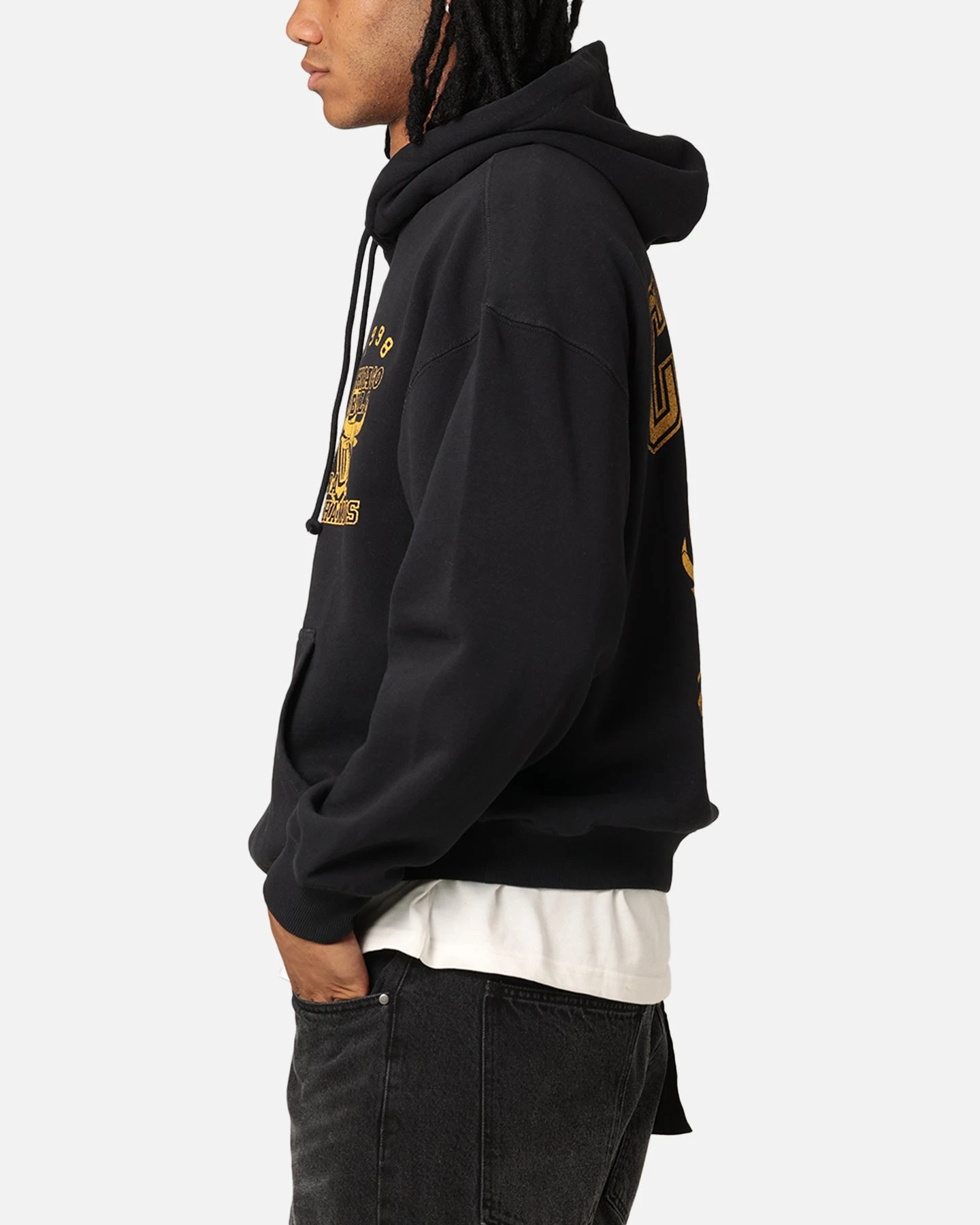 Mitchell & Ness Chicago Bulls Rings Hoodie Faded Black 8 Mitchell & Ness Chicago Bulls Rings Hoodie Faded Black - Image 6