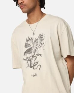 Ksubi Target Biggie Cyclone T-Shirt Tan -Culture Kings 02049332 YT001 mens 0060