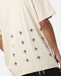 Ksubi Target Biggie Cyclone T-Shirt Tan -Culture Kings 02049332 YT001 mens 0070