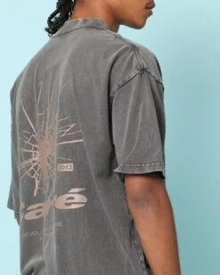 Carré Blasted Oversized T-Shirt Washed Charcoal -Culture Kings 02049333 YC071 mens 000070