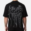 Saint Morta Veiled Mock Neck T-Shirt Black -Culture Kings 02049443 YB001 mens 00010