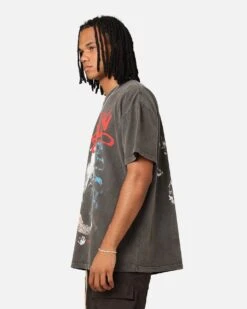 American Thrift X Lord Of The Rings Saruman Heavyweight T-Shirt Black Wash -Culture Kings 02049461 YB295 mens 000070