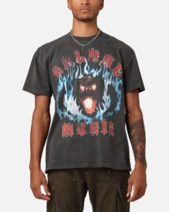American Thrift X Lord Of The Rings The Balrog Heavyweight T-Shirt Black Wash