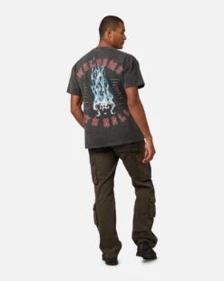 American Thrift X Lord Of The Rings The Balrog Heavyweight T-Shirt Black Wash -Culture Kings 02049462 YB295 mens 0040