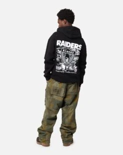 Mitchell & Ness Las Vegas Raiders 'Alter Ego' Flames Hoodie Faded Black -Culture Kings 02049650 YB554 mens 00030