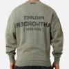 The Anti Order Project Anti Boxy Crewneck Vintage Army -Culture Kings 02049657 YV145 mens 0010