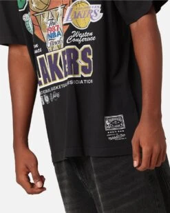 Mitchell & Ness Boston Celtics Vs. Los Angeles Lakers 1987 Finals T-Shirt Faded Black -Culture Kings 02049765 YB554 mens 0060