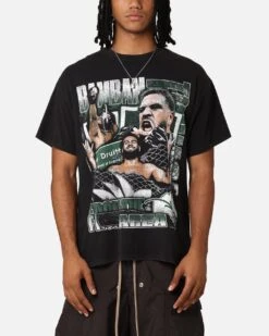 UFC By Goat Crew Tai Tuivasa Bam Bam FTA Vintage T-Shirt Black Wash