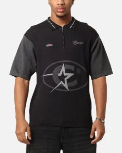 Carre C-Superstar Knitted Polo Shirt Black