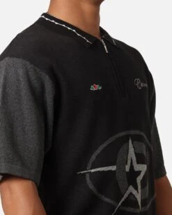 Carre C-Superstar Knitted Polo Shirt Black -Culture Kings 02049909 YB001 mens 0060 a0b4a4af d264 4838 9245 1efa801d8609