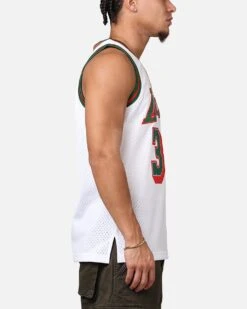 Mitchell & Ness Los Angeles Lakers Shaquille O'Neal 'Viva Mexico' '96-97 Swing Jersey White/Green -Culture Kings 02049949 YW156 mens 0040