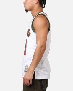 Mitchell & Ness Los Angeles Lakers Shaquille O'Neal 'Viva Mexico' '96-97 Swing Jersey White/Green -Culture Kings 02049949 YW156 mens 0050