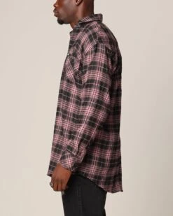 Saint Morta Heron Flannel Shirt Pink/Black -Culture Kings 02050060 YP003 mens 0000050