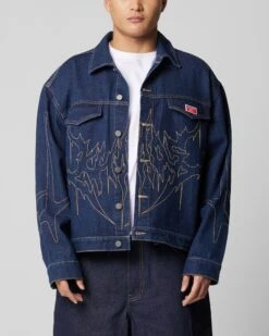 Loiter Chaos Denim Jacket Indigo
