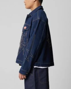 Loiter Chaos Denim Jacket Indigo -Culture Kings 02050102 YI001 mens 0060