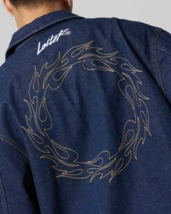 Loiter Chaos Denim Jacket Indigo -Culture Kings 02050102 YI001 mens 0080