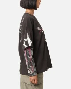 Loiter Seek N Destroy Long Sleeve T-Shirt Charcoal -Culture Kings 02050159 YC300 womens 00050