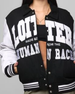 Loiter Vice City Varsity Jacket Black/White -Culture Kings 02050259 YB012 womens 00070