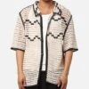 XXIII Western Crochet Button Up Shirt Cream/Black 1 XXIII Western Crochet Button Up Shirt Cream/Black -Culture Kings 02050285 YC603 mens 0010