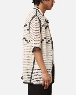 XXIII Western Crochet Button Up Shirt Cream/Black 11 XXIII Western Crochet Button Up Shirt Cream/Black -Culture Kings 02050285 YC603 mens 0040