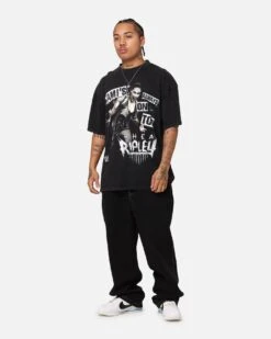 Culture Kings X WWE Rhea Ripley Vintage T-Shirt Black Acidwash -Culture Kings 02050289 YB017 mens 0030
