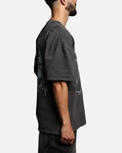 Culture Kings X WWE Rhea Ripley Vintage T-Shirt Black Wash -Culture Kings 02050289 YB295 mens 0040