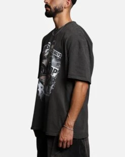 Culture Kings X WWE Rhea Ripley Vintage T-Shirt Black Wash -Culture Kings 02050289 YB295 mens 0070