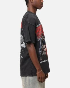 Culture Kings X WWE Roman Reigns Vintage T-Shirt Black Acidwash -Culture Kings 02050290 YB017 mens 00050