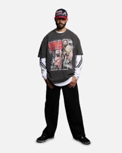 Culture Kings X WWE Roman Reigns Vintage T-Shirt Black Wash -Culture Kings 02050290 YB295 mens 0030