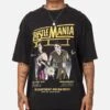 Culture Kings X WWE Bret "The Hit Man" Hart Vs. Shawn Michaels Wrestlemania XII Vintage T-Shirt Black Acidwash