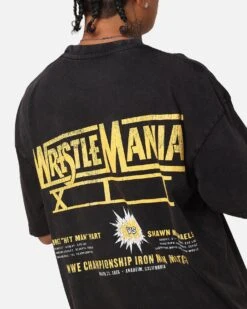 Culture Kings X WWE Bret "The Hit Man" Hart Vs. Shawn Michaels Wrestlemania XII Vintage T-Shirt Black Acidwash 15 Culture Kings X WWE Bret "The Hit Man" Hart Vs. Shawn Michaels Wrestlemania XII Vintage T-Shirt Black Acidwash -Culture Kings 02050291 YB017 mens 0070