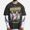 Culture Kings X WWE Bret "The Hit Man" Hart Vs. Shawn Michaels Wrestlemania XII Vintage T-Shirt Black Wash