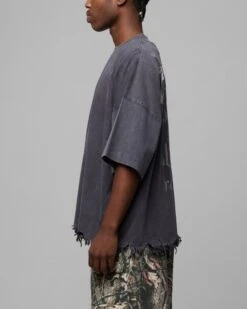 Loiter Excalibur Distressed T-Shirt Washed Black -Culture Kings 02050295 YW607 mens 060 9e727c27 118b 4f9a 9f3d 1e449e35c79f