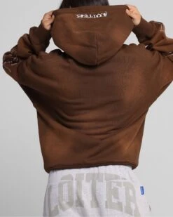 Loiter Atmosphere Zip Hoodie Vintage Brown -Culture Kings 02050337 YV052 womens 0080