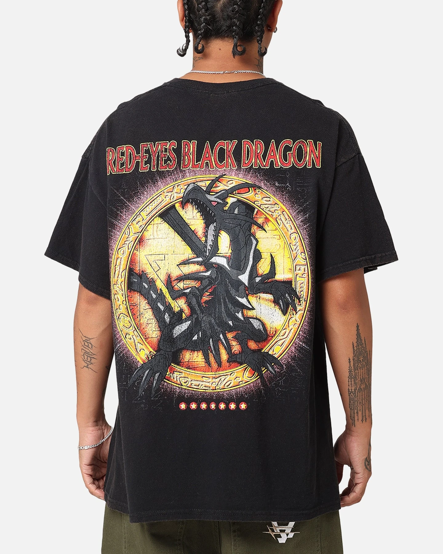 Goat Crew X Yu-Gi-Oh! Red Eyes Vintage T-Shirt Black Wash 4 Goat Crew X Yu-Gi-Oh! Red Eyes Vintage T-Shirt Black Wash - Image 2